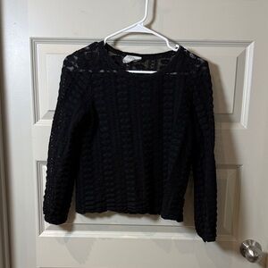 Elegant Black Lace Blouse